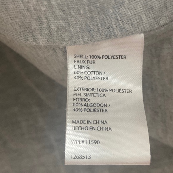 Large Original Weatherproof Vintage Sherpa Quarter Zip ivory and blue 💕 - Picture 3 of 11